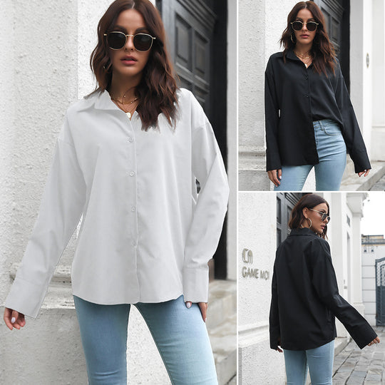 Damen Elegante Bluse mit klassischem Schnitt und lässigem Flair EB