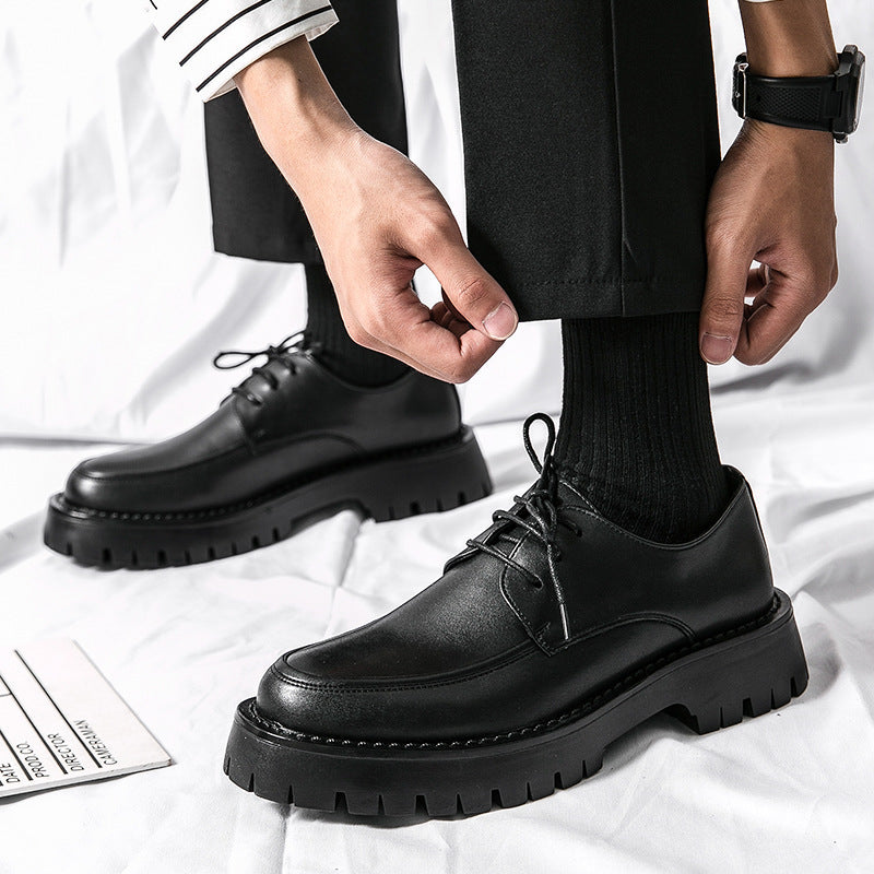Herren Elegante Schnürschuhe mit stabiler Profilsohle und klassischem Design EB