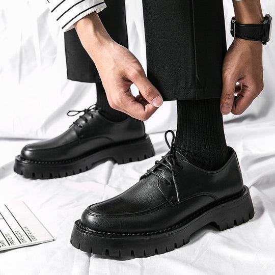 Herren Elegante Schnürschuhe mit stabiler Profilsohle und klassischem Design EB