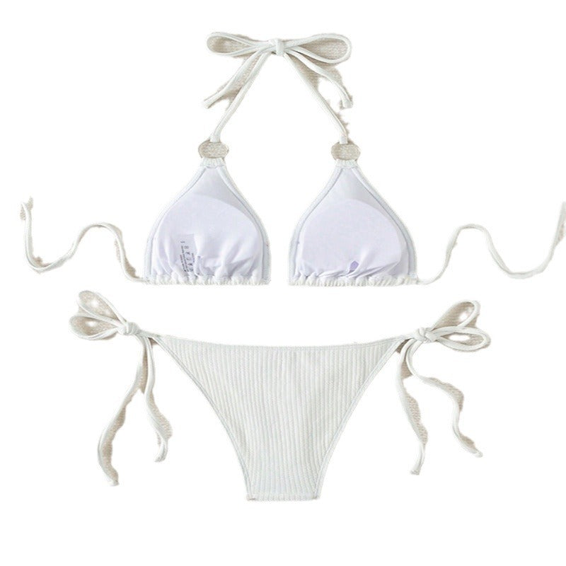 Damen Triangel-Bikini mit Ringdetails EB