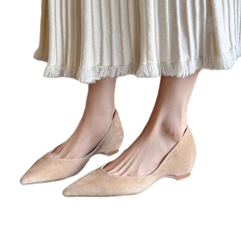 Damen elegante Pumps mit verstecktem Keilabsatz und komfortablem Innenfutter EB