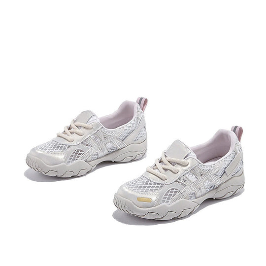 Damen Sportliche Lauf-Sneaker mit atmungsaktivem Netzdesign und stoßdämpfender Sohle EB