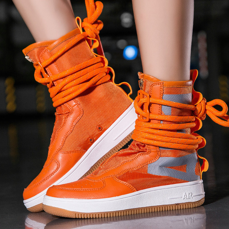 Damen High-Top Sneakers mit innovativem Schnürsystem und atmungsaktiver Netzstruktur EB
