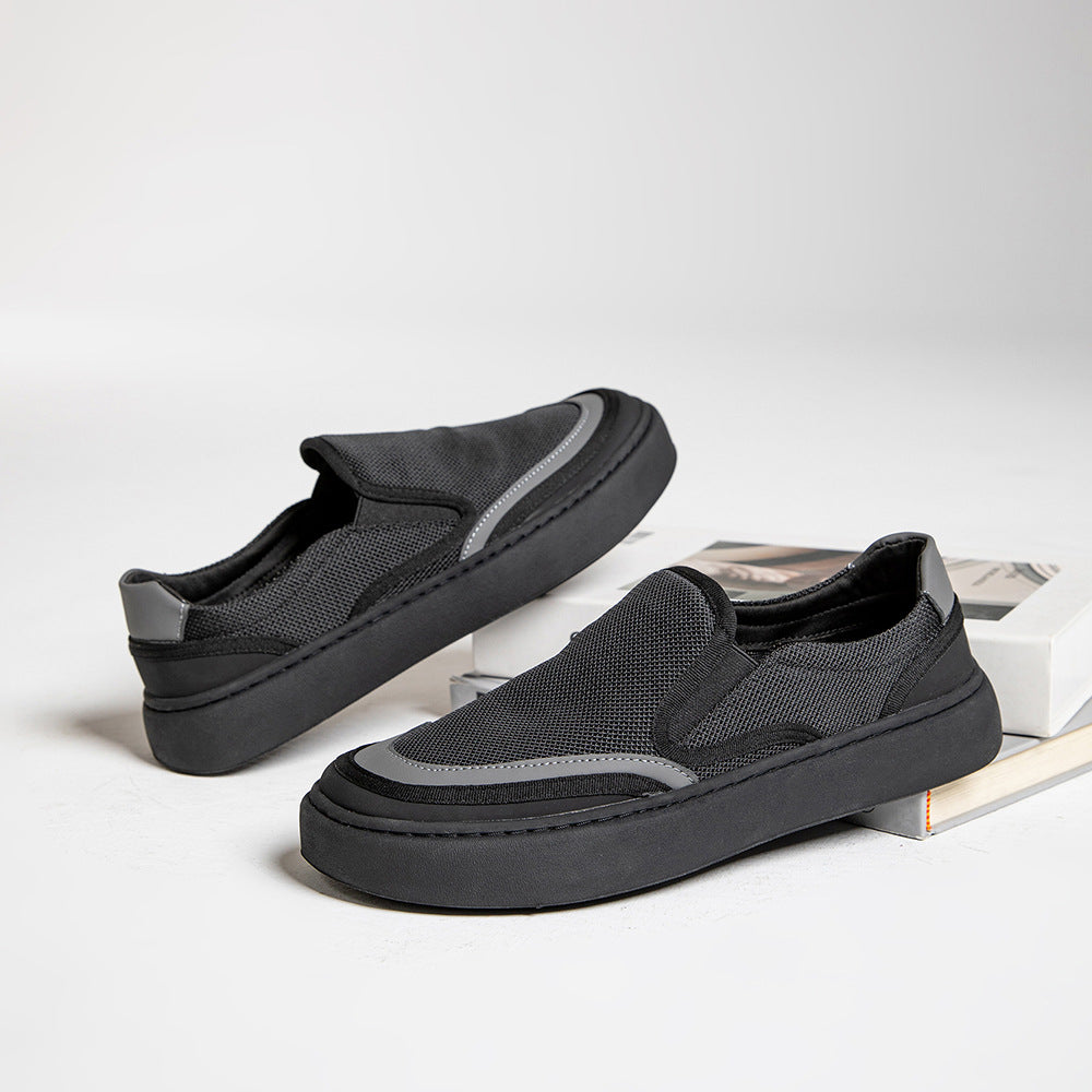 Damen Bequeme Slip-On Sneaker mit atmungsaktivem Obermaterial EB