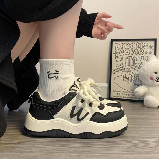 Damen Sportliche Sneakers mit modischem Design und dämpfender Sohle EB