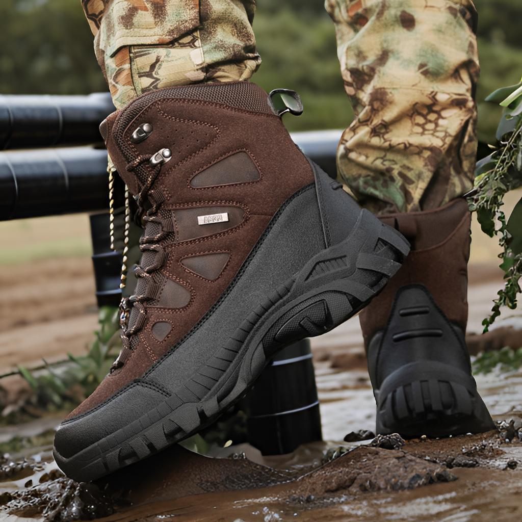 Herren Trekking-Boots mit wasserabweisendem Obermaterial und außergewöhnlichem Grip EB