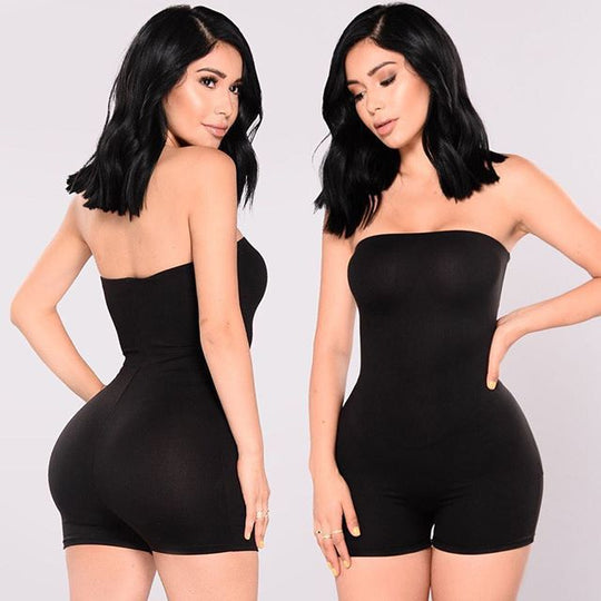 Damen Tiermuster Bodycon Overall EB