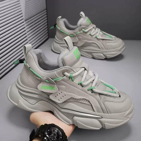 Damen Sportliche Chunky Sneaker mit atmungsaktivem Mesh und innovativer Dämpfung EB