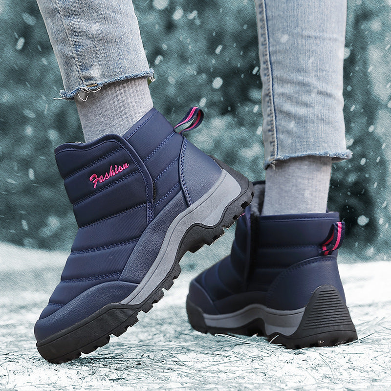 Damen Winterliche Sneakerboots mit isolierender Polsterung und rutschfester Sohle EB