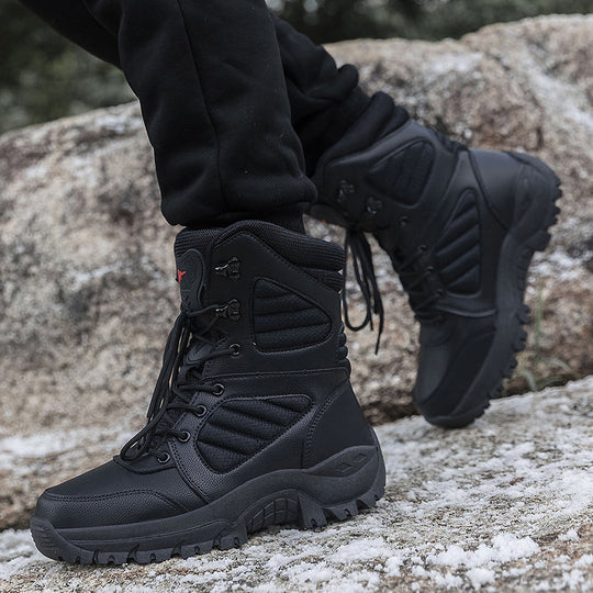 Herren robuste wasserabweisende Winterstiefel mit rutschfester Sohle EB