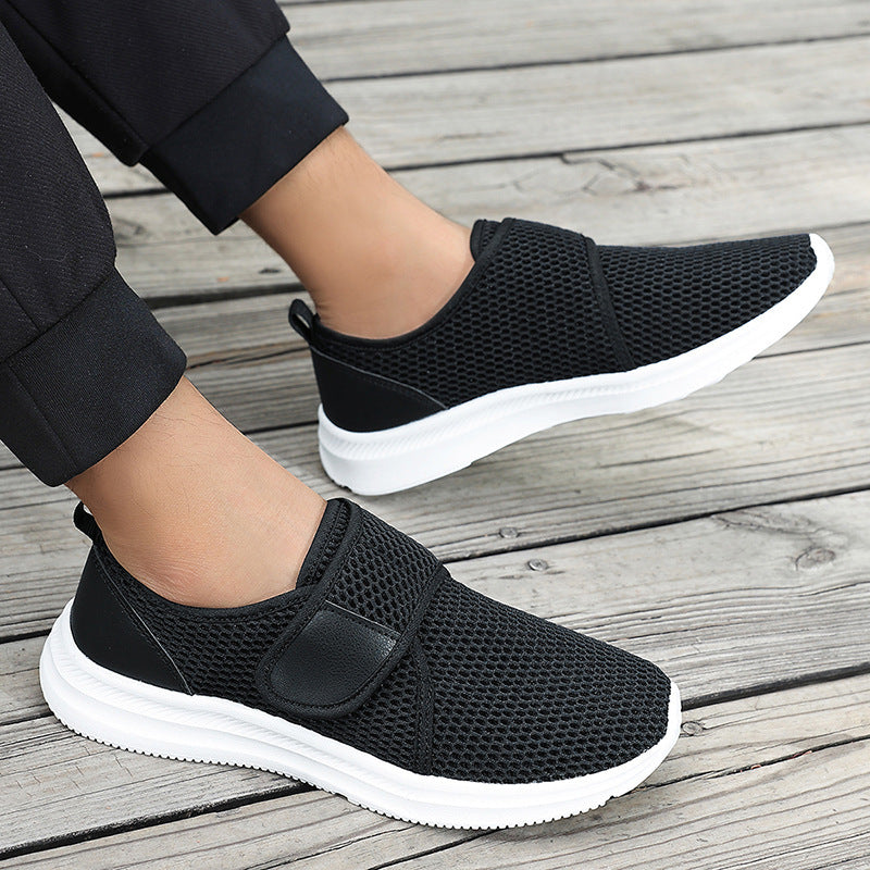 Damen Luftdurchlässige Freizeitschuhe mit flexiblem Klettverschluss EB