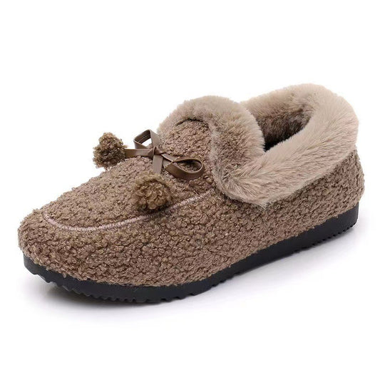 Damen Flauschige Hausschuhe mit elegantem Detail von EB