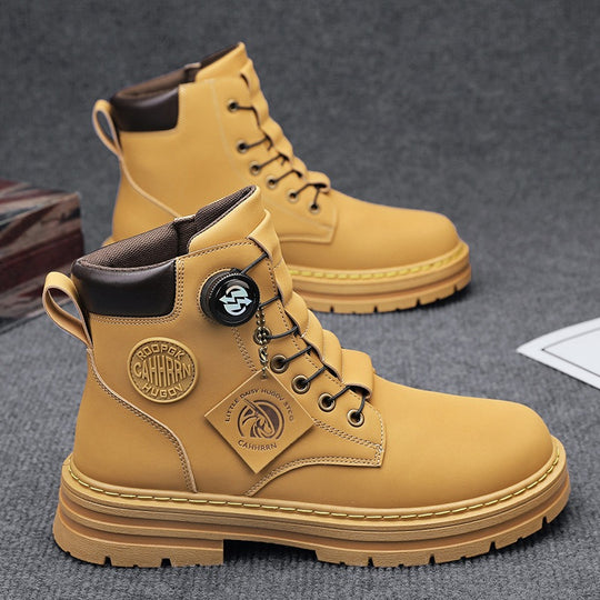 Herren robuste Schnürboots mit rutschfester Sohle und wasserabweisendem Obermaterial EB