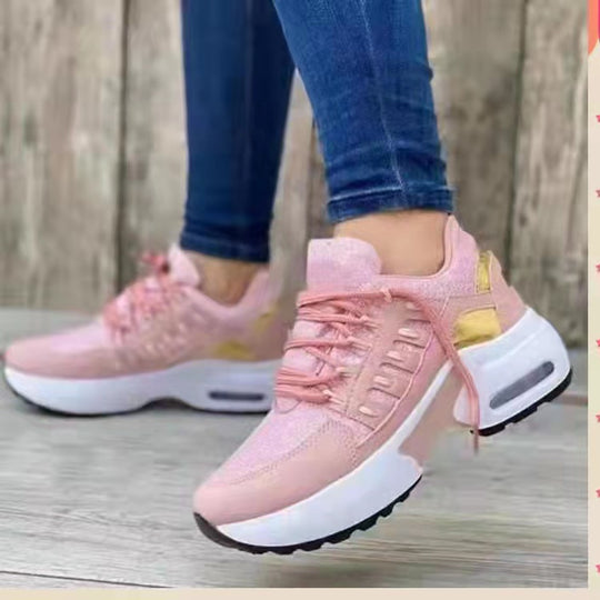 Damen Sportliche Lauf-Sneaker mit atmungsaktivem Obermaterial und dämpfendem Fußbett EB