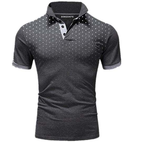 Herren Poloshirt mit modernen Punktdesign und atmungsaktiven Eigenschaften EB