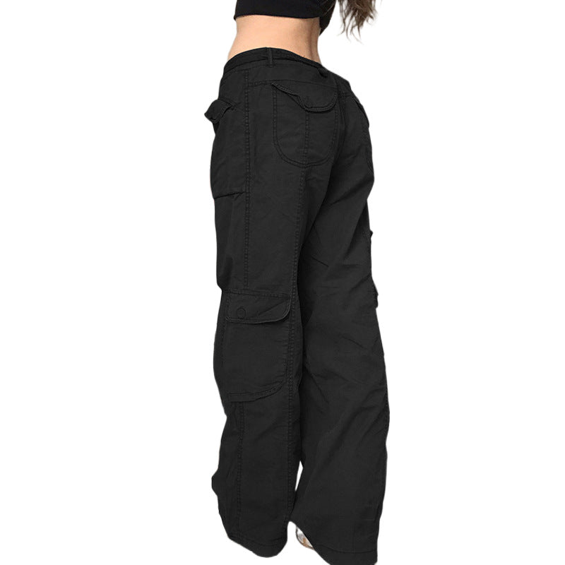Damen Cargo-Hose mit seitlichen Taschen und verstellbarem Bund EB