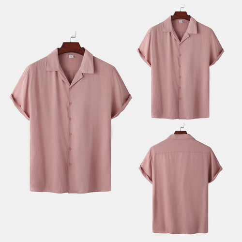Damen Kurzarmhemd mit modernem Satin-Finish und klassischem Kragen EB