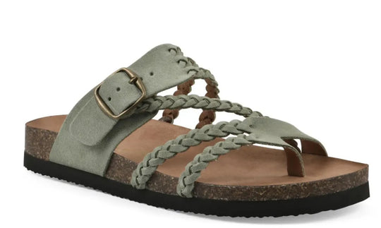 Damen Riemchen-Sandalen mit geflochtenem Design und verstellbarem Riemen EB