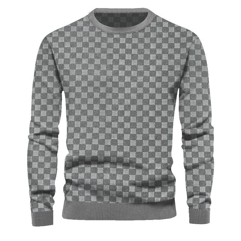 Herren Strickpullover mit strukturiertem Design und bequemem Schnitt EB
