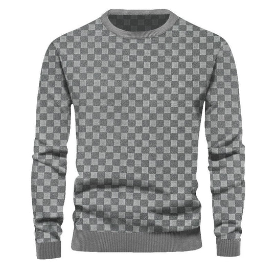 Herren Strickpullover mit strukturiertem Design und bequemem Schnitt EB