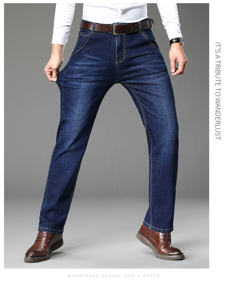 Herren klassische Jeans im lässigen Business-Stil mit besonders bequemer Passform EB