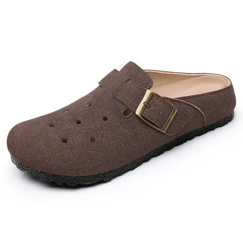 Damen Komfortable Clogs mit verstellbarem Riemen EB