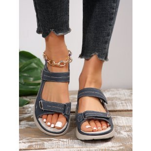 Damen Komfortable Sandalen mit verstellbaren Riemen und atmungsaktiver Sohle EB