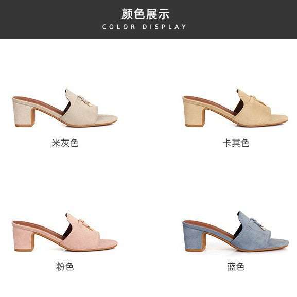 Damen elegante Slipper mit modischer Schleifenapplikation EB