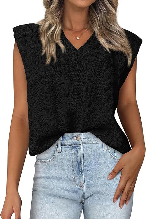 Damen Strickoberteil mit V-Ausschnitt und strukturiertem Muster EB