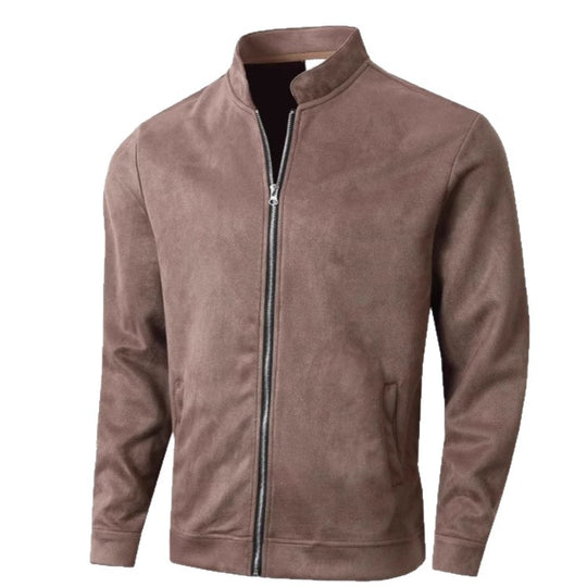 Herren Fleecejacke mit Stehkragen und seitlichen Taschen EB