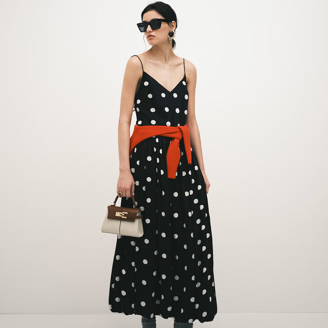Damen Maxi-Kleid mit Punkten EB