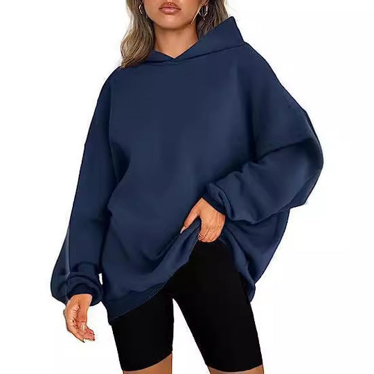 Damen Oversized Hoodie mit lässigem Schnitt und Kapuze EB