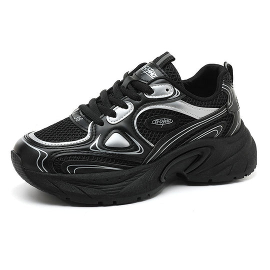 Damen Sportliche Sneakers mit atmungsaktiver Mesh-Oberfläche und gepolsterter Sohle EB