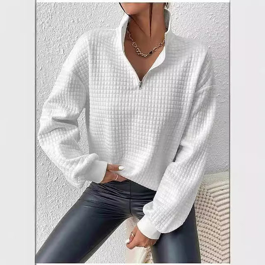 Damen Pullunder mit Stehkragen und strukturiertem Design EB