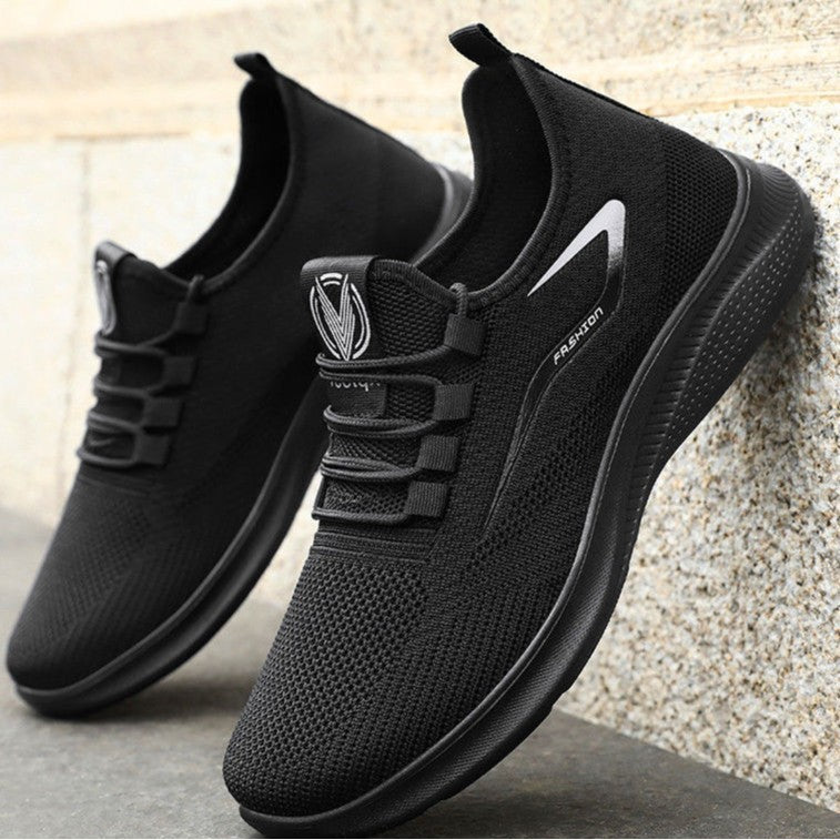 Damen atmungsaktive Sport-Sneaker mit elastischem Obermaterial und rutschfester Sohle EB