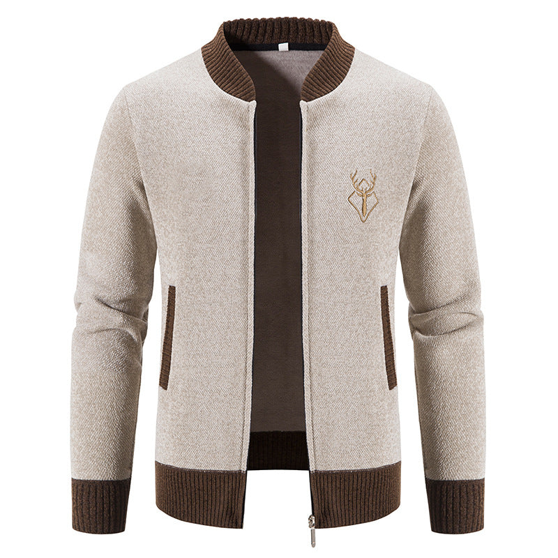 Herren modische Freizeitjacke mit strukturiertem Design und praktischen Taschen EB
