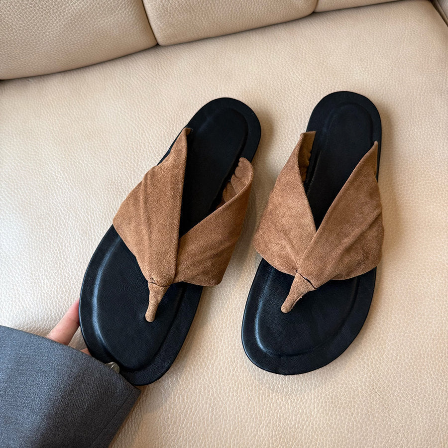 Damen Zehentrenner-Sandalen mit ergonomischem Fußbett und weich gepolstertem Riemendesign EB