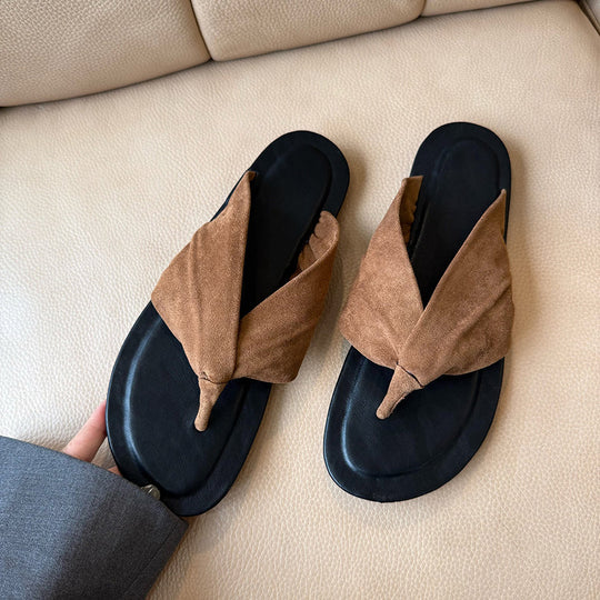 Damen Zehentrenner-Sandalen mit ergonomischem Fußbett und weich gepolstertem Riemendesign EB