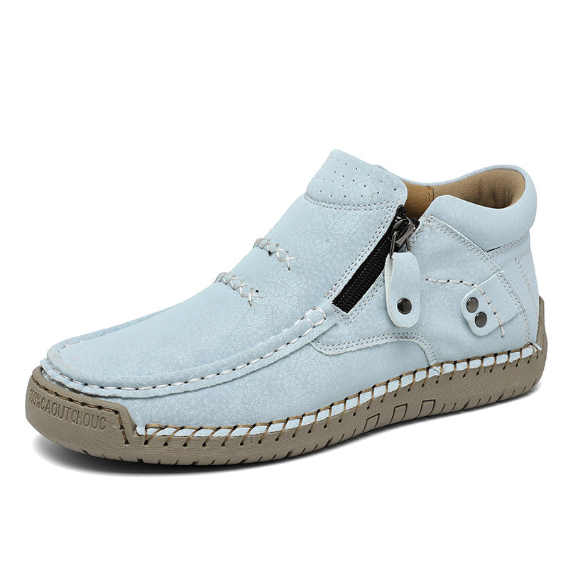 Herren Bequeme und modische Stiefeletten mit Reißverschluss EB