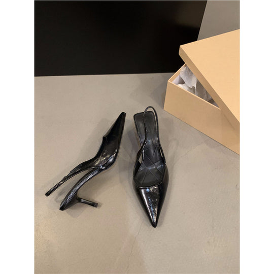 Damen elegante Slingback-Pumps mit schickem Metallic-Finish EB