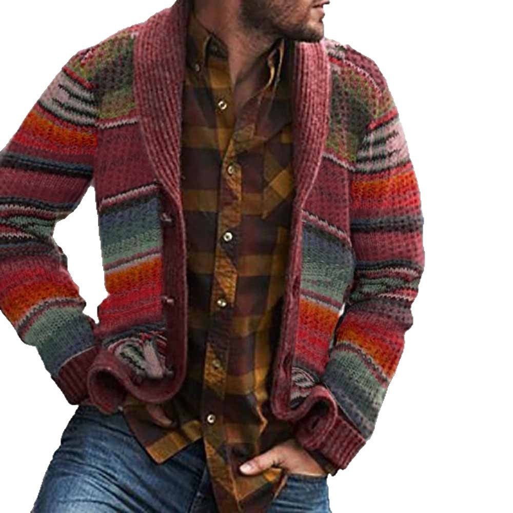 Damen Strickjacke mit buntem Muster EB