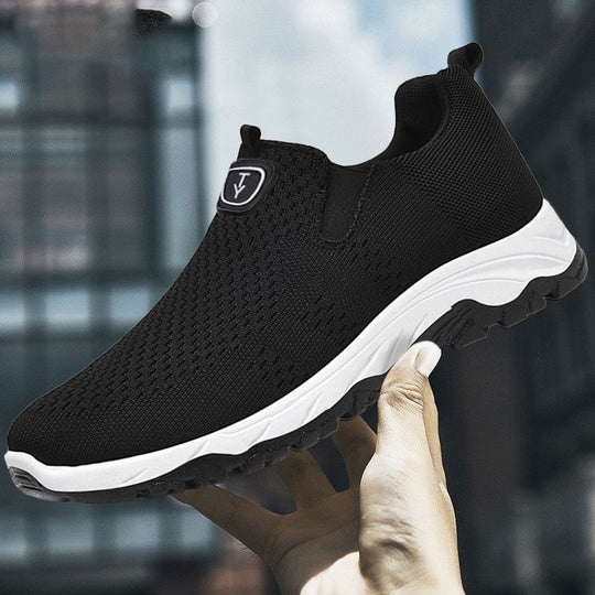 Damen Sportliche Slip-On Sneakers mit flexiblem Design und atmungsaktiver Oberflächenstruktur EB