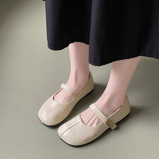 Damen Ballerinas mit verstellbarem Riemen und elegantem Design EB
