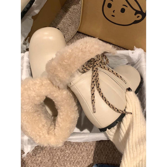 Damen Trendige Winterboots mit kuscheligem Innenfutter und stylischer Schnürung EB