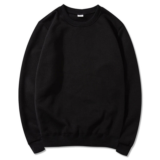 Unisex zeitloser Rundhals-Sweater ohne Kapuze mit angerauter Innenseite und verstärktem Nacken EB