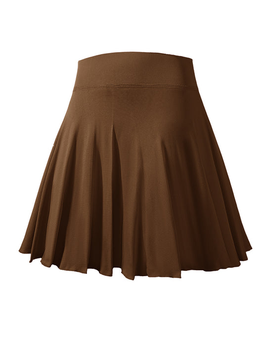 Damen Sportlicher Faltenrock EB