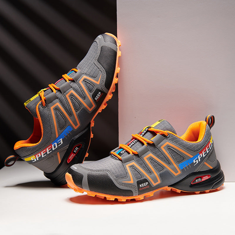 Damen Trailrunning-Schuhe mit atmungsaktiver Mesh-Oberfläche und robustem Sohlenprofil EB