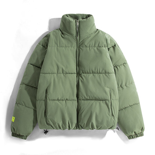 Damen modische Steppjacke mit hohem Kragen und praktischen Taschen EB