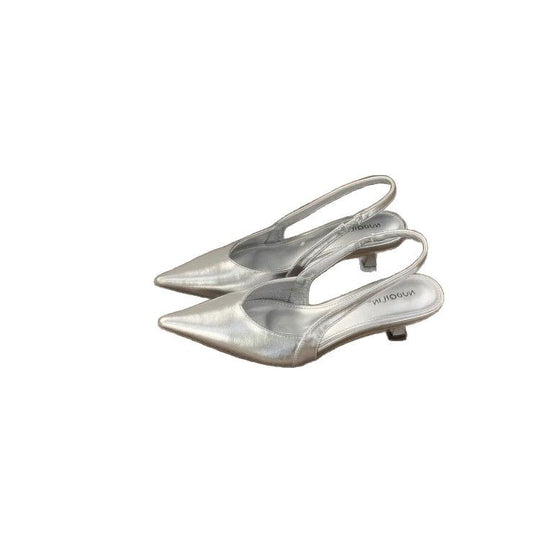 Damen Slingback-Pumps mit elegantem Design und glänzender Oberfläche EB