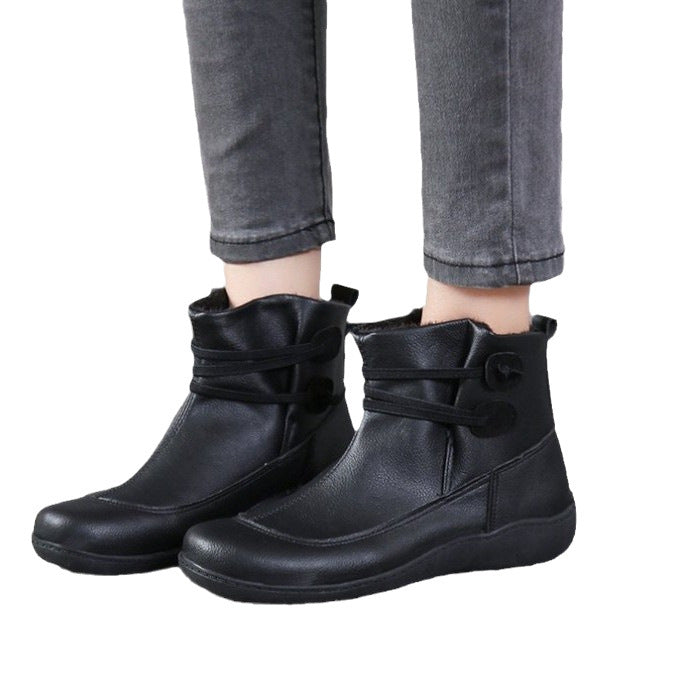 Damen modische Freizeitstiefel mit rutschfester Sohle und innovativem Design EB